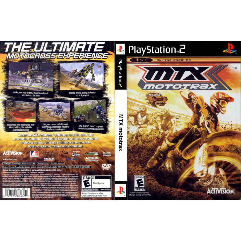 แผ่นเกมส์ PS2 MTX Mototrax คุณภาพ ส่งไว (DVD) | Shopee Thailand