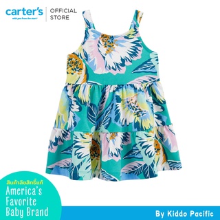 CarterS Dress 1Pc Turquoise-Tropical L8 คาร์เตอร์เสื้อผ้าชุดกระโปรงมีลาย