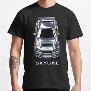 ใหม่ เสื้อยืด พิมพ์ลาย Nissan Skyline GT R R34 Wo สําหรับผู้ชาย