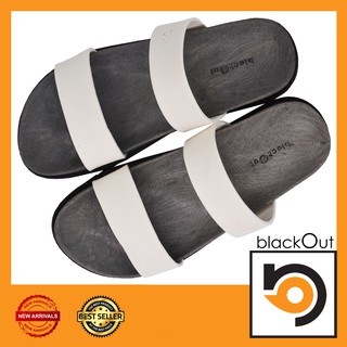 🔰 BlackOut Comfy 🔰 รองเท้าแตะ แตะสวม พื้นเทาหูขาว