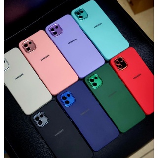 เคสกำมะหยี่ขอบโครเมี่ยมสีแบบมีโลโก้ 📲OppoA77.5g A57.4g A57.5g A76 A15 A16 A31และรุ่นอื่นๆทักแชทได้