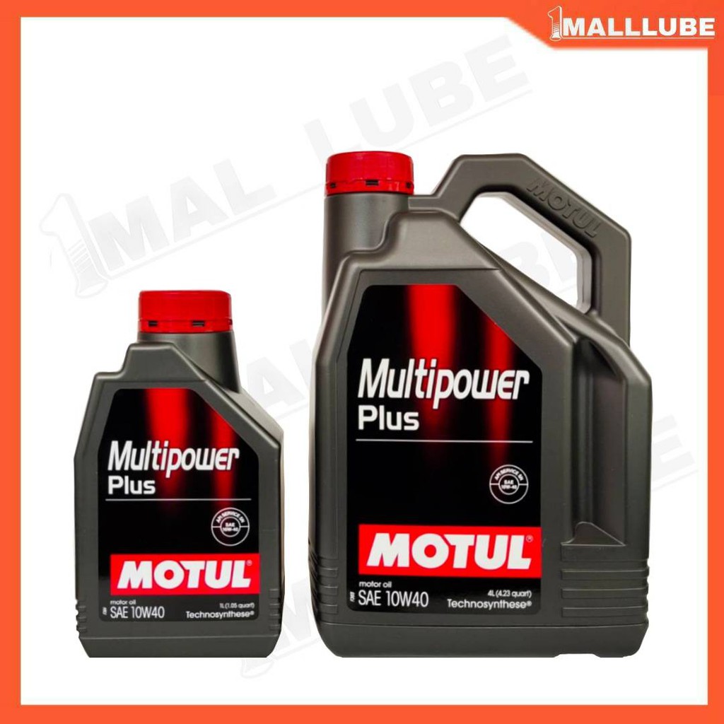 น้ำมันเครื่อง-motul-multipower-plus-10w-40-4-1ลิตร-เครื่องยนต์เบนซิน-น้ำมันเครื่องกึ่งสังเคราะห์