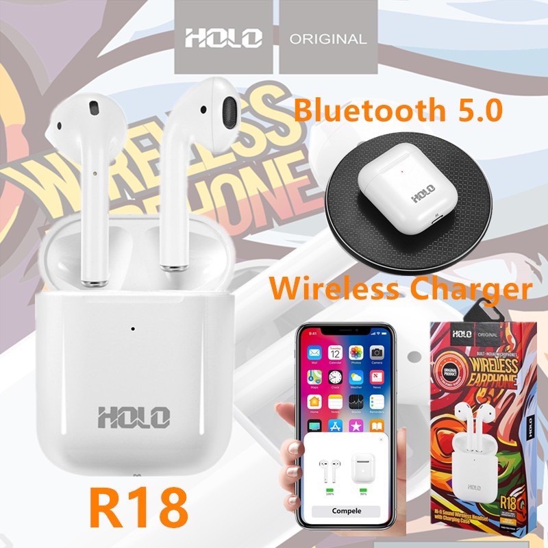 holo-r18-แท้100-tws-series-หูฟัง-สนับสนุน-wireless-charger-รับประกัน