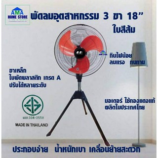 ภาพหน้าปกสินค้าพัดลมอุตสาหกรรม 18 นิ้ว - ตั้งพื้นสามขา 18 นิ้ว BAMA JT-182 ที่เกี่ยวข้อง