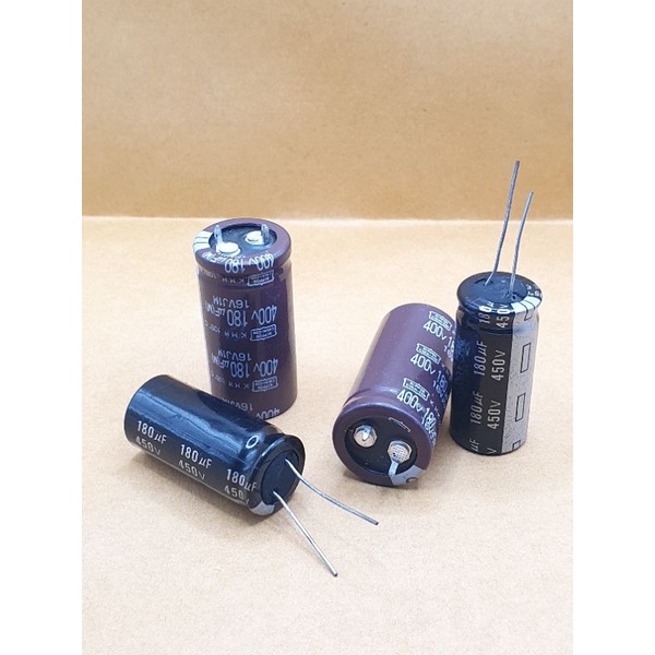 electrolytic-capacitor-ตัวเก็บประจุ-180uf-450v-ขาเขียว-ขาลวด