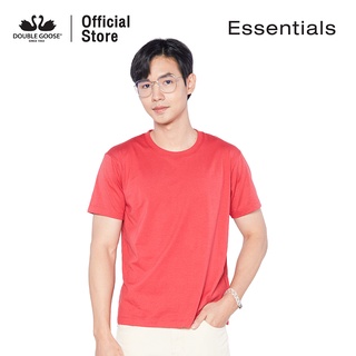 ห่านคู่ เสื้อยืดคอกลมสีแดง รุ่น Essential