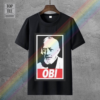 เสื้อยืดแขนสั้น ผ้าฝ้าย พิมพ์ลาย Obi Wan Space Wars Star Trooper Dis Jedi Master สไตล์เรโทร สําหรับผู้ชาย NB321GRE12792