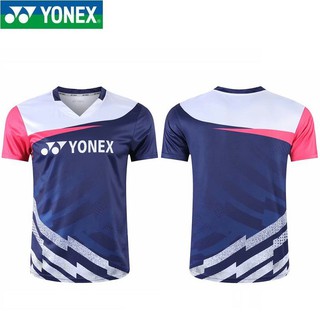 Yonex 5120 เสื้อยืดลําลองสําหรับผู้ชายผู้หญิงแขนสั้นเหมาะกับการเล่นกีฬา