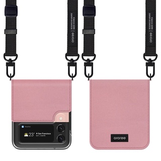 ARAREE Canvas Diary เคสกันกระแทก Samsung Galaxy Z Flip 3 สี Black, Cream, Lavender, Pink, Green