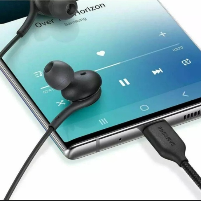 หูฟัง-สมอลทอล์ค-samsung-tap-s7-plus-fe-type-c-ซัมซุง-เบสหนัก-เสียงดี-มีไมค์-ปรับระดับเสียง-ลูกยาง-ปรับโวลลุ่ม-in-ear