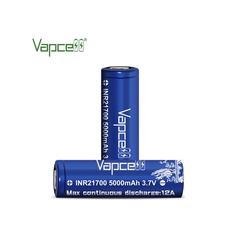 vapcell-inr21700-5000mah-12a-3-7v-สีฟ้า-ของแท้เช็คโค๊ตได้-เมื่อซื้อ2ก้อนแถมฟรีกระเป๋าใส่ถ่าน