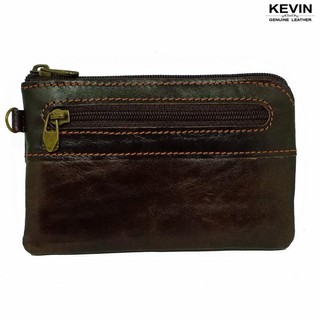 Fin 1 กระเป๋าหนังแท้ กระเป๋าเงินหนัง Genuine Leather Man Wallet Purse KEVIN 2550