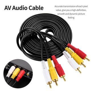 สินค้า สายสัญญาณ RCA/AV เข้า 3 ออก 3 สายญญาณภาพและเสียง AV Audio CABLE 3.5mm สายเคเบิ้ลเสียงสเตอริโอ 1.5 เมตร