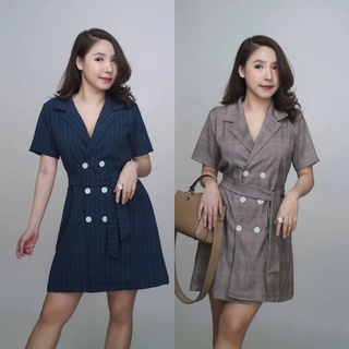 ภาพหน้าปกสินค้าGREY\'S - DRESS SUIT เดรสสูทพร้อมสายรัดเอวเข้ารูป ที่เกี่ยวข้อง