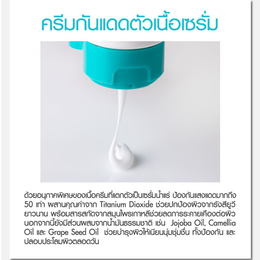 เคที่ดอลล์-เซรั่มกันแดด-ครีมกันแดด-สูตรเย็นสบายผิว-50ml-138ml-cathy-doll-aqua-sun-non-greasy-body-sun-serum-spf50-pa