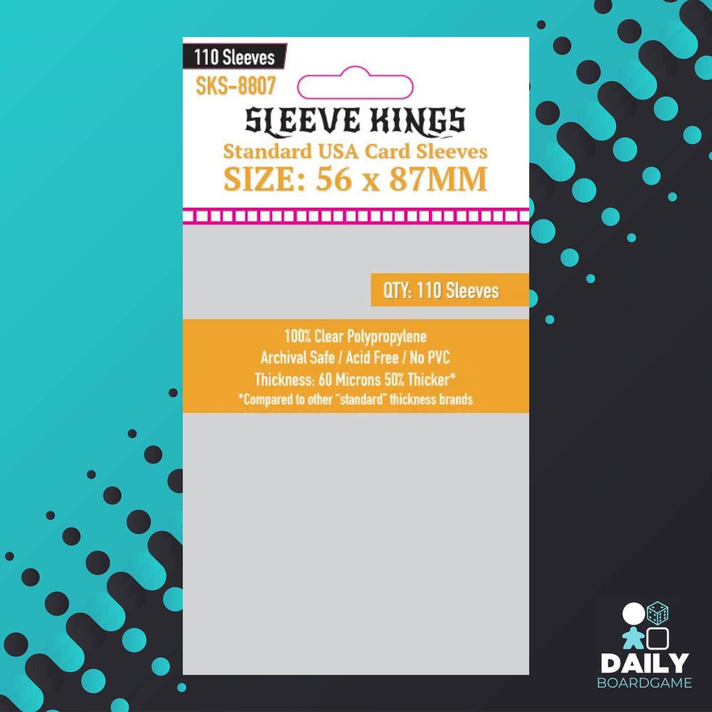 Sleeve Kings 56x87 mm Standard USA Card Sleeves 110 Pack Shopee