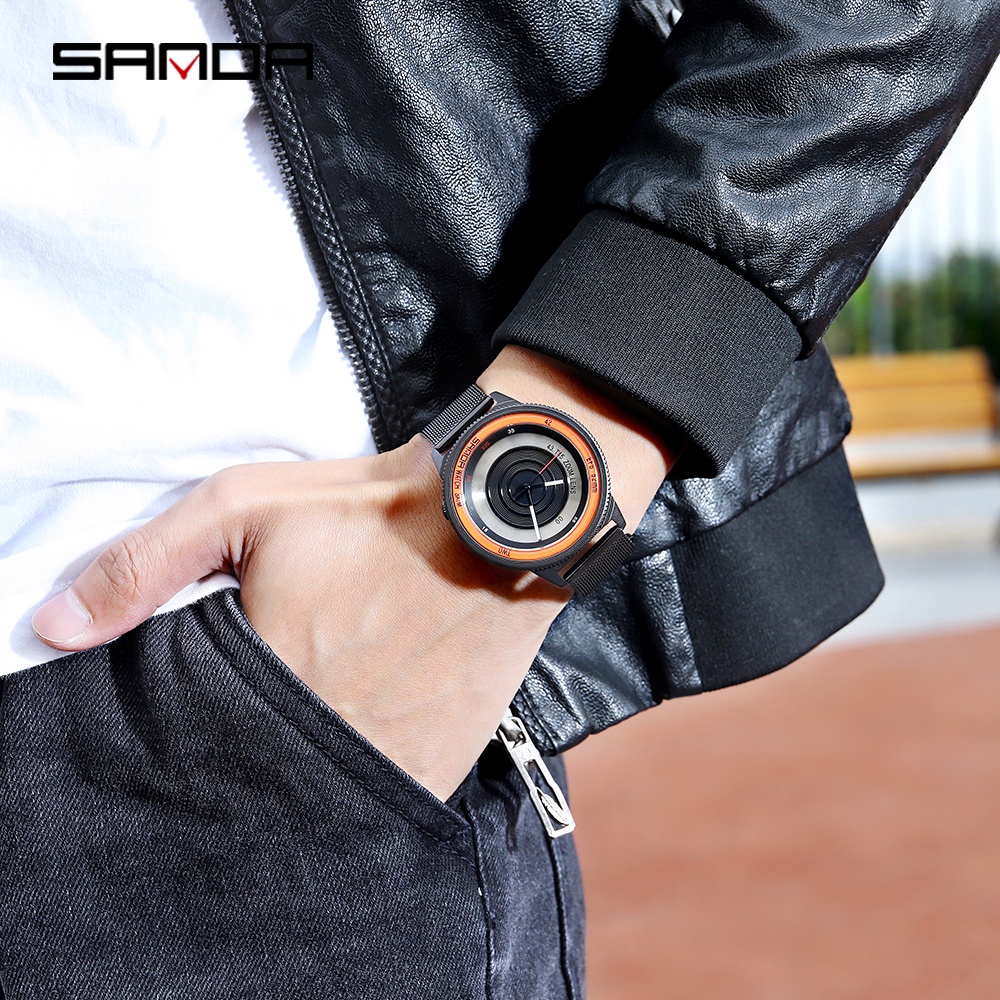 sanda-นาฬิกาข้อมือควอตซ์แฟชั่น-กันน้ํา-รูปกล้อง-หรูหรา-สําหรับบุรุษ