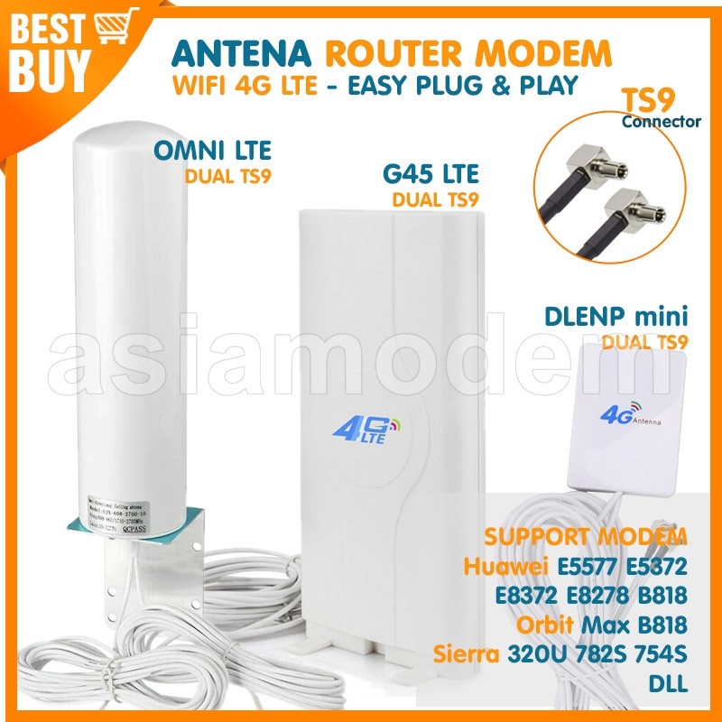 4G LTE ANTENNA MODEM WIFI Router SMA TPLINK ORBIT Huawei Tenda BOLT ...