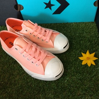 CONVERSE รองเท้าผ้าใบ รุ่น Jack Purcell Play Bold ox LT.Orange สีส้มพาทเทล