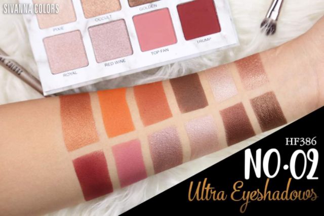 12สี-no-box-อายแชโดว์-พาเลทหรู-sivanna-colors-ultra-eyeshadows-hf386