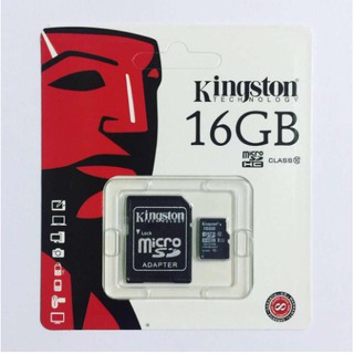 สินค้า มีบริการเก็บเงินปลายทาง/Memory Card Micro SD SDHC 16 GB Class 10 คิงส์ตัน เมมโมรี่การ์ด SD Card
