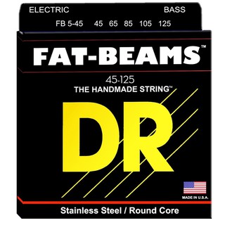 สายเบส DR FAT BEAM สายกีตาร์เบส มี 2 แบบ 4 สาย , 5 สาย