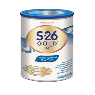 S-26 Gold HA Partially Hydrolyzed Whey Protein Infant Formula เอส-26 โกลด์ เอชเอ นมผงดัดแปลงสำหรับเด็กทารก 400 กรัม