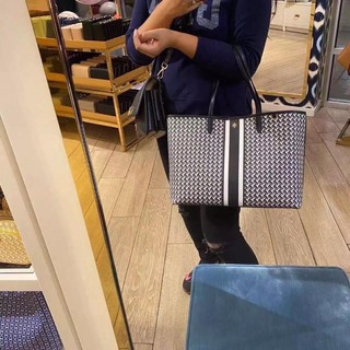 Tory Burch female casual gemini link lightweight large-capacity printing shoping tote bag