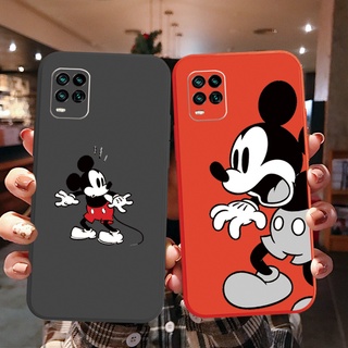 เคสโทรศัพท์มือถือ ขอบสี่เหลี่ยม ลายการ์ตูนมิกกี้ มินนี่เมาส์น่ารัก สําหรับ Realme C25S C15 C12 C11 Realme 8 Pro 7 X7 Pro 5i 6i