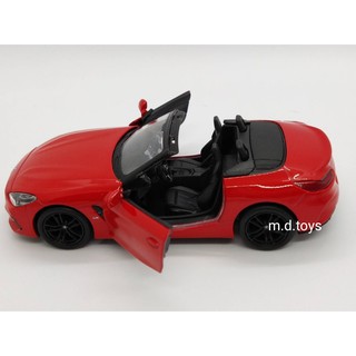 ภาพขนาดย่อของภาพหน้าปกสินค้ารถโมเดลเหล็ก BMW Z4 Scale 1/34 จากร้าน m.d.toys บน Shopee ภาพที่ 3