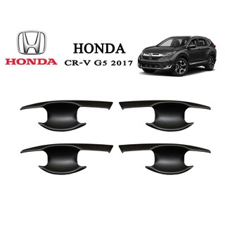 ภาพหน้าปกสินค้าเบ้ารองมือเปิด,เบ้ากันรอย,เบ้ามือจับประตู  Honda CR-V 2017-2020  สีดำด้าน ซึ่งคุณอาจชอบสินค้านี้