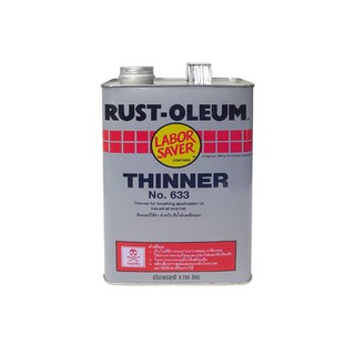 RUST-OLEUM 1GL #633 THINNER ทินเนอร์ RUST-OLEUM #633 1GL น้ำยาและตัวทำละลาย น้ำยาเฉพาะทาง วัสดุก่อสร้าง RUST-OLEUM 1GL #