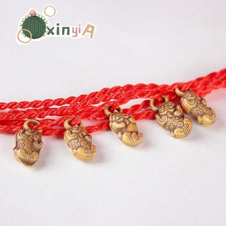 เช็ครีวิวสินค้า【XINYIA】สร้อยข้อมือเชือกทอ จี้ถั่วลิสงน่ารัก ขนาดเล็ก สีแดง เหมาะกับของขวัญ 2023