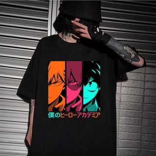 【พร้อมส่ง】เสื้อยืดแขนสั้น พิมพ์ลายกราฟิกการ์ตูนอนิเมะ My Hero Academia Boku No Hero Academia สไตล์ญี่ปุ่น สําหรับผู้ชาย