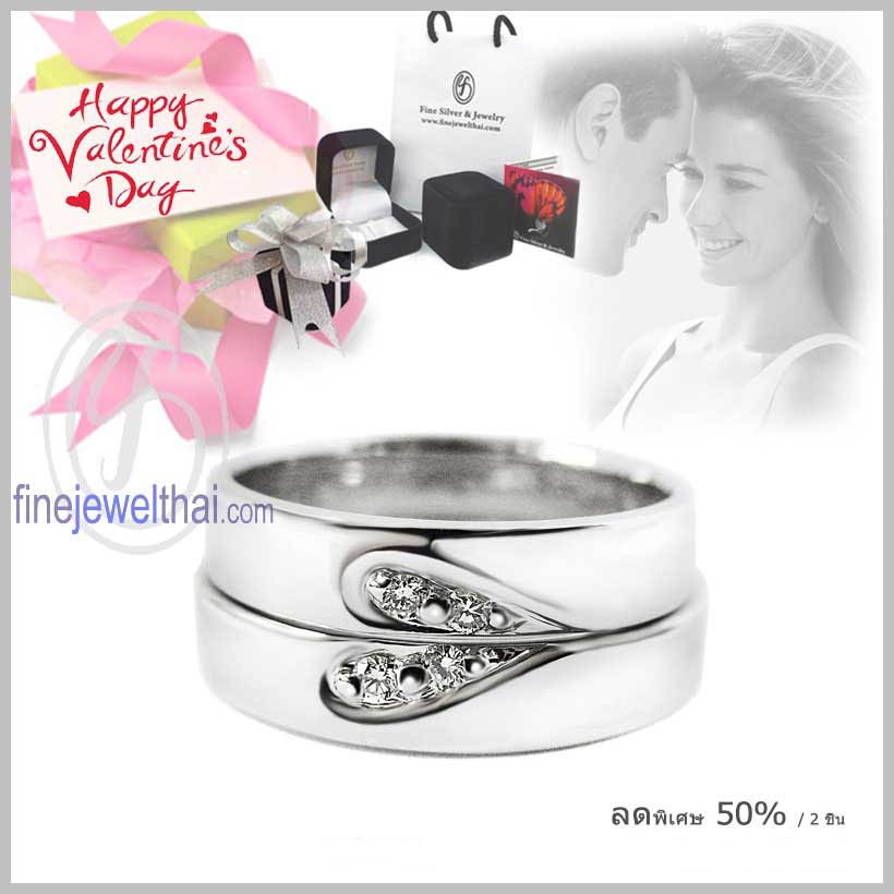 finejewelthai-แหวนคู่-แหวนเพชรcz-แหวนเงินแท้-couple-silver-diamond-cz-ring-valentine-gift81