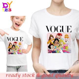 vogue fashion Brand Cartoon printing เสื้อผ้าเด็กผู้หญิง Summer kids short sleeve เสื้อผ้าเด็กผู้หญิง
