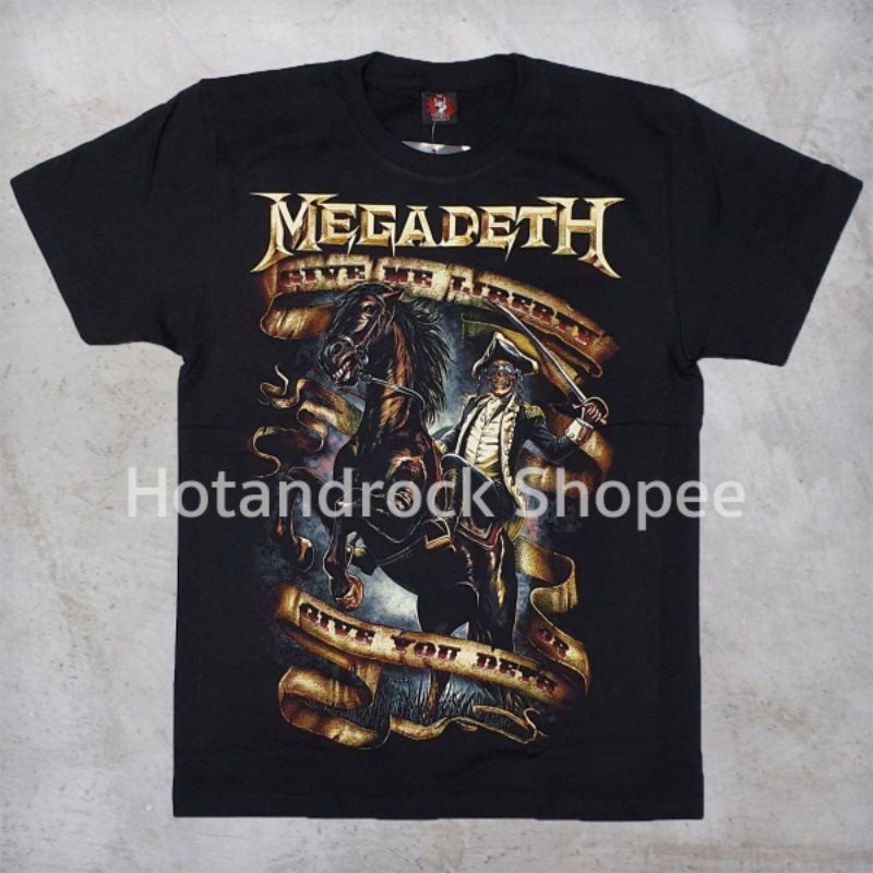 เสื้อยืดผ้าฝ้ายพรีเมี่ยม-เสือวง-megadeth-tdm-1720-hotandrock