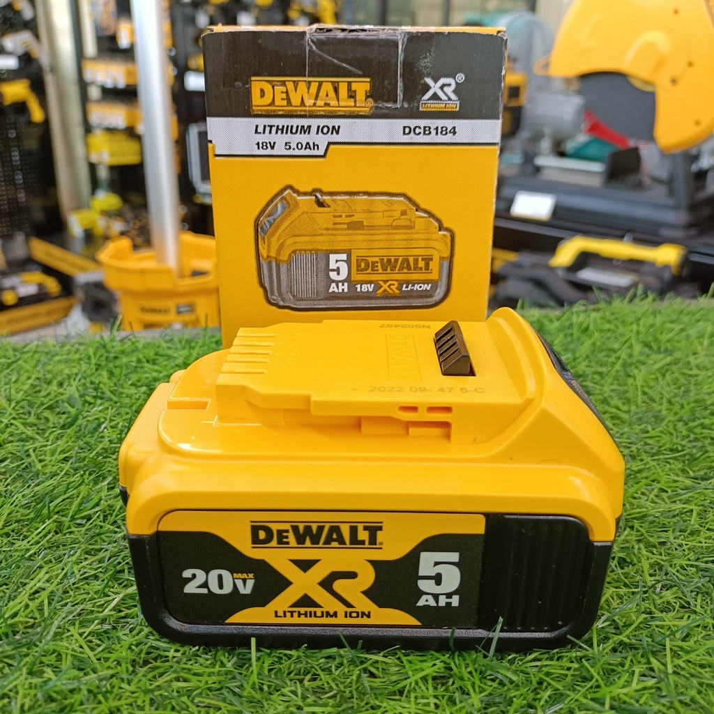 ผ่อนบัตรเครดิต0-3เดือน-x750บาท-dewalt-แบตเตอรี่-18v-5ah-dcb184