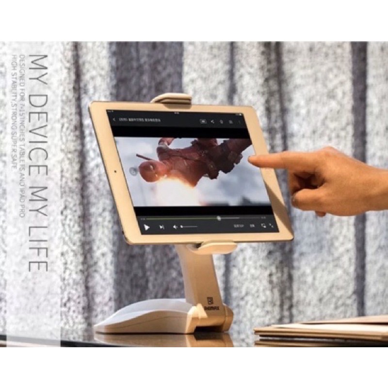 Remax RM-C16 Tablet Holder แท่นวาง ที่จับ Tablet ตั้งโต๊ะ | Shopee Thailand
