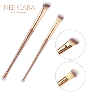 สินค้า (เซ็ทคู่) Nee Cara แปรงแต่งหน้าสำหรับดวงตา เกลี่ยสีอายแชโดว์ ขนนิ่ม (N877)