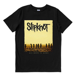 เสื้อยืดพิมพ์ลายแฟชั่น Slipknot ALL HOPE หมดแล้ว | เสื้อยืด พิมพ์ลายวงดนตรี | เพลงเมอร์ช | Unisex | เสื้อยืด พิมพ์ลายดนต