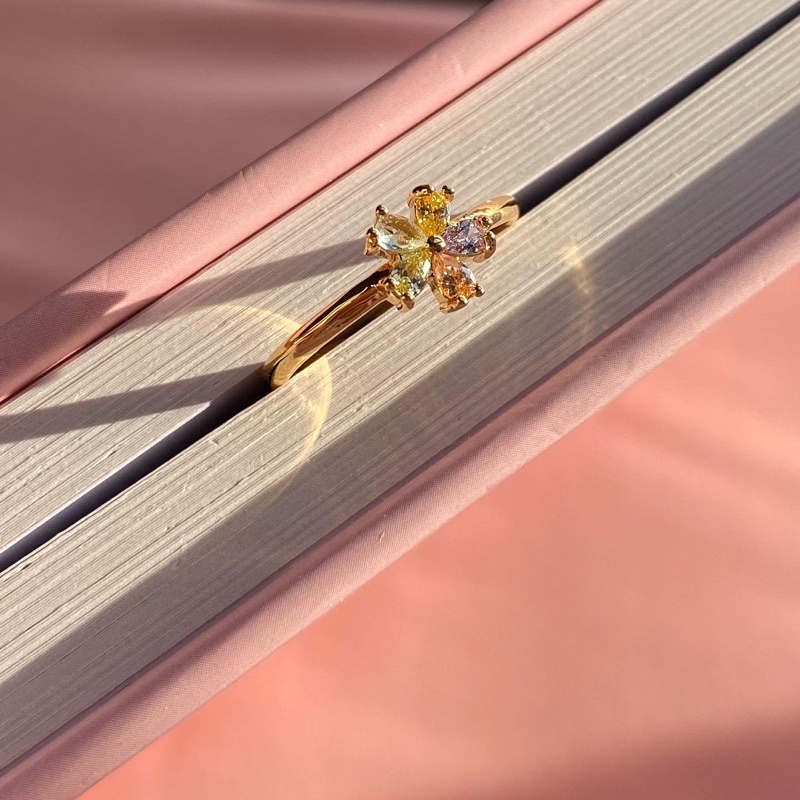 ภาพหน้าปกสินค้าPrimrose ring แหวนดอกไม้