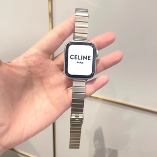 ภาพหน้าปกสินค้าสายนาฬิกาข้อมือโลหะ สําหรับ Apple Watch 7 41 มม. 45 มม. iWatch 7 6 SE 5 4 3 40 มม. 44 มม. 38 มม. 42 มม. ซึ่งคุณอาจชอบราคาและรีวิวของสินค้านี้