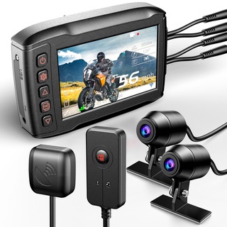 สินค้า Blueskysea DV999 30FPS 1080P กล้องบันทึกวิดีโอ IP67 กันน้ํา สําหรับติดด้านหน้า และด้านหลังรถมอเตอร์ไซค์