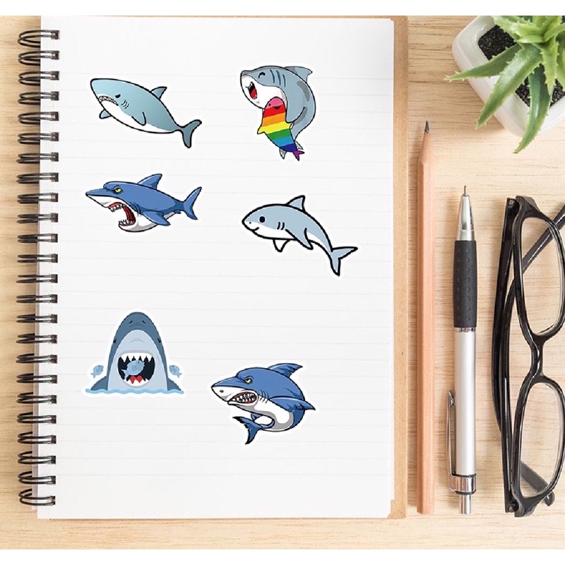 สติ๊กเกอร์-baby-shark-292-เบบี้ชาร์ค-50ชิ้น-น้องน่ารักมาก-น้อง-ปลา-ฉลาม-เบบี้-ชาค-ชาร์ค-ปลาฉลาม-เพลง-การ์ตูน-โลมา-นี