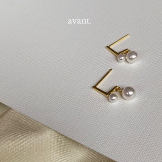 Avantgarde.bkk 🤍 (premium s925) duo pearl earrings รุ่นนี้แมทช์กับต่างหูมุกอะไรก็เข้า ดีมาก