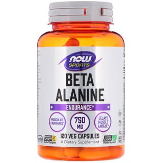 (พรีออเดอร์) Sports, Beta-Alanine, Endurance, 750 mg, 120 Veg Capsules