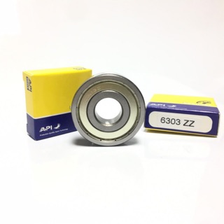 API Bearing 6303 ZZ ตลับลูกปืน เม็ดกลมร่องลึก คุณภาพเยี่ยม มาตรฐาน DGBB ปิดเหล็กสองด้าน