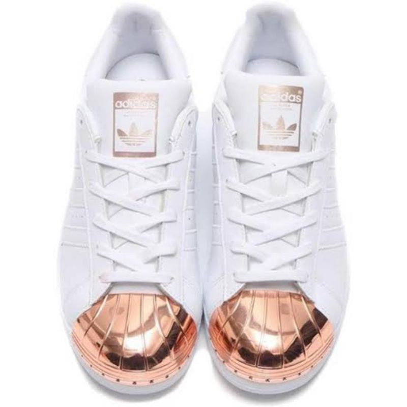 adidas superstar metal toe rose gold