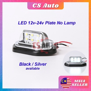 Cs หลอดไฟ LED 12V 24V 6smd ฐานยาง สําหรับติดป้ายทะเบียนรถยนต์ 1 ชิ้น